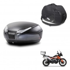 SHAD SH48 trunk + mounting bracket internal bag DARK GREY PREMIUM KIT-446074