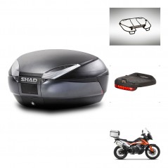 SHAD SH48 trunk + mounting bracket accessories DARK GREY PREMIUM KIT-446077