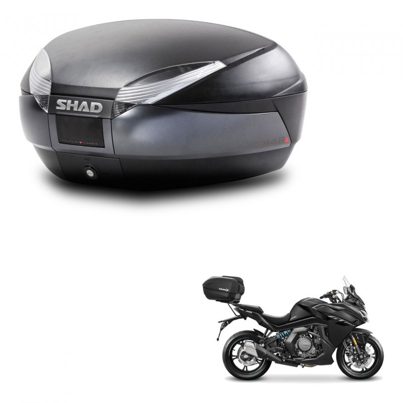 SHAD SH48 trunk + mounting bracket DARK GREY PREMIUM KIT-446088