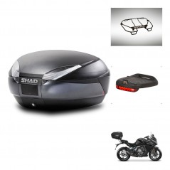 SHAD SH48 trunk + mounting bracket accessories DARK GREY PREMIUM KIT-446093