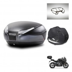 SHAD SH48 trunk + mounting bracket accessories DARK GREY PREMIUM KIT-446094