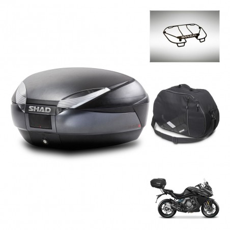 SHAD Baul SH48 + soporte montaje accesorios DARK GREY PREMIUM KIT-446094