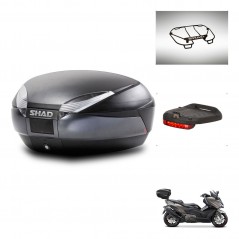 SHAD SH48 trunk + mounting bracket accessories DARK GREY PREMIUM KIT-446101