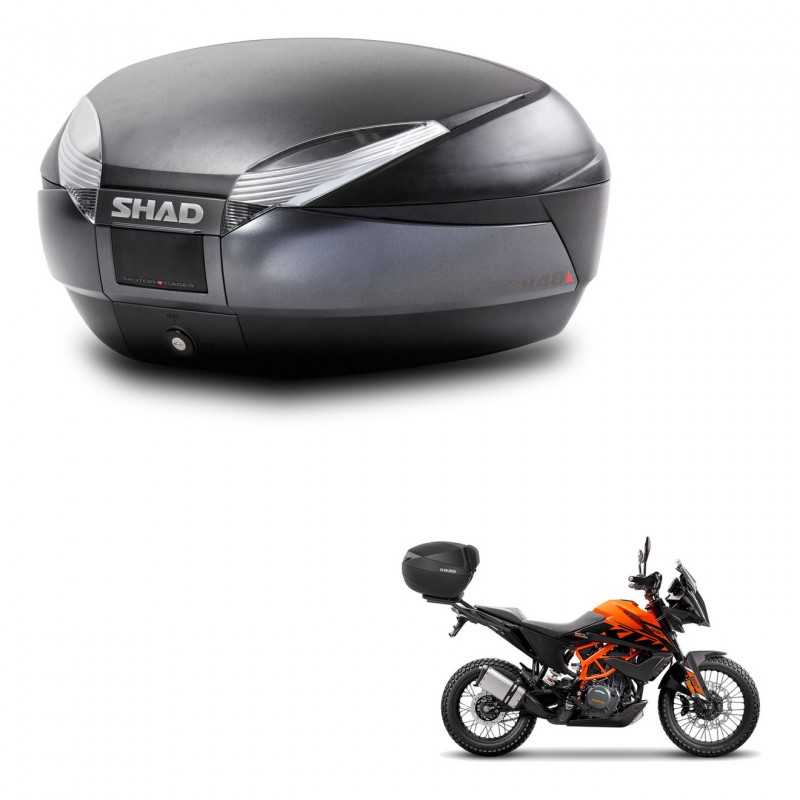 SHAD SH48 trunk + mounting bracket DARK GREY PREMIUM KIT-446104