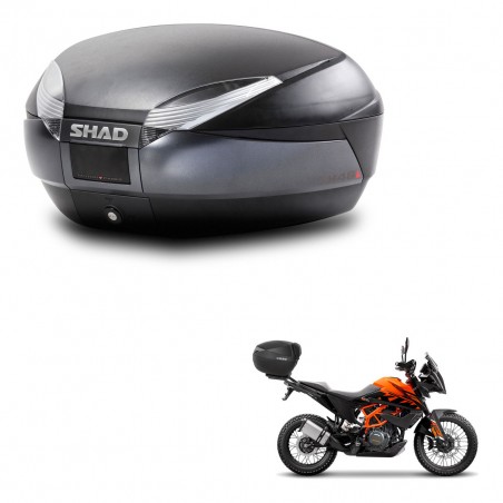 SHAD Baul SH48 + soporte montaje DARK GREY PREMIUM KIT-446104