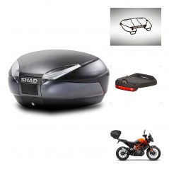SHAD Baul SH48 + soporte montaje accesorios DARK GREY PREMIUM KIT-446109