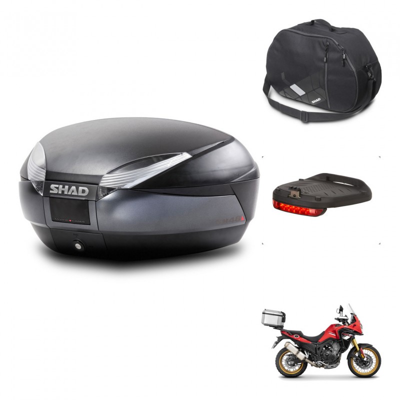 SHAD SH48 trunk + mounting bracket accessories DARK GREY PREMIUM KIT-446115