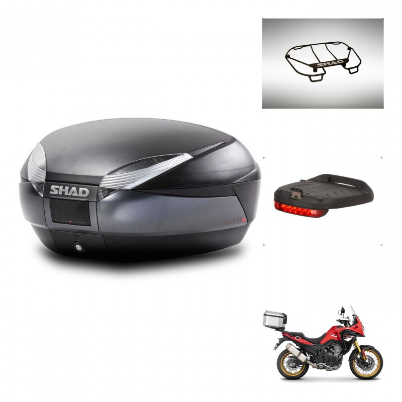 SHAD SH48 trunk + mounting bracket accessories DARK GREY PREMIUM KIT-446117