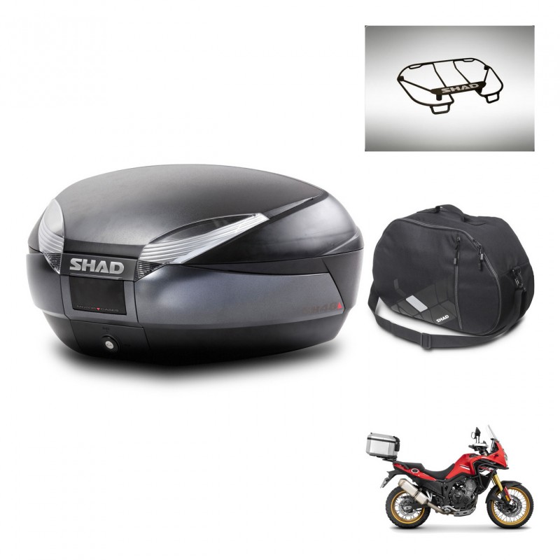 SHAD Baul SH48 + soporte montaje accesorios DARK GREY PREMIUM KIT-446118