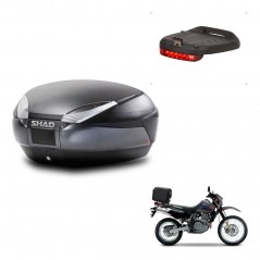 SHAD Trunk SH48 + mounting bracket brake light DARK GREY PREMIUM KIT-446121