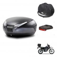 SHAD SH48 trunk + mounting bracket accessories DARK GREY PREMIUM KIT-446123
