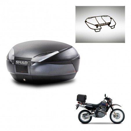 SHAD SH48 trunk + mounting bracket upper grill DARK GREY PREMIUM KIT-446124