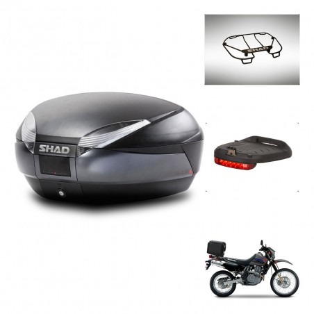 SHAD SH48 trunk + mounting bracket accessories DARK GREY PREMIUM KIT-446125