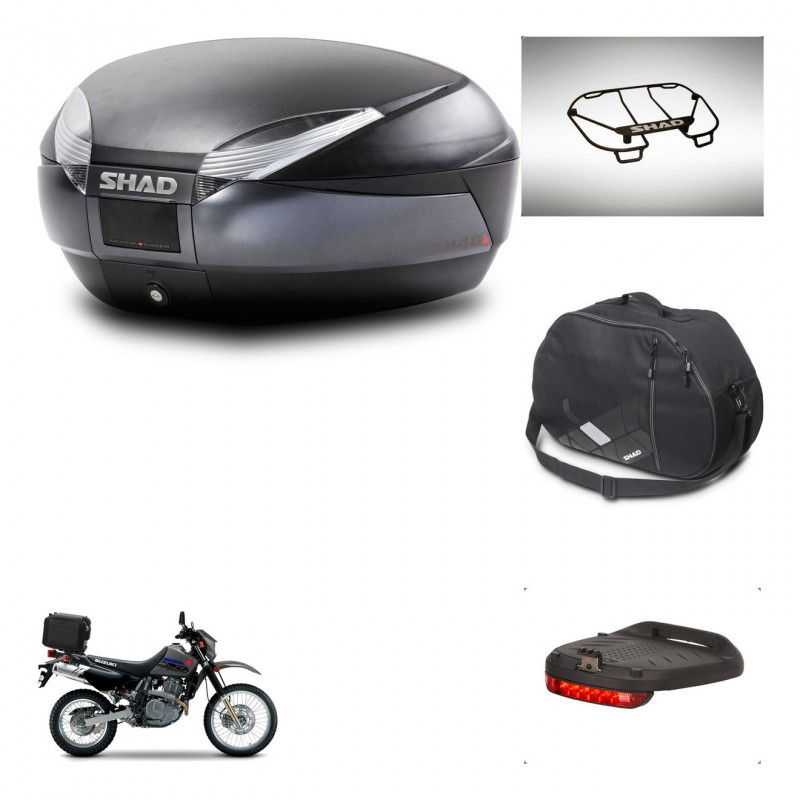 SHAD Baul SH48 + soporte montaje accesorios DARK GREY PREMIUM KIT-446127