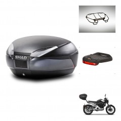 SHAD SH48 trunk + mounting bracket accessories DARK GREY PREMIUM KIT-446133