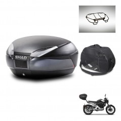 SHAD Baul SH48 + soporte montaje accesorios DARK GREY PREMIUM KIT-446134
