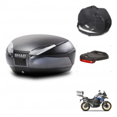SHAD SH48 trunk + mounting bracket accessories DARK GREY PREMIUM KIT-446139