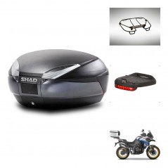 SHAD Baul SH48 + soporte montaje accesorios DARK GREY PREMIUM KIT-446141