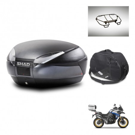 SHAD Baul SH48 + soporte montaje accesorios DARK GREY PREMIUM KIT-446142