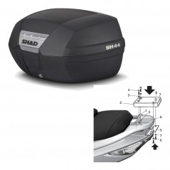 SHAD SH44 trunk + mounting bracket BAUL KIT-446166