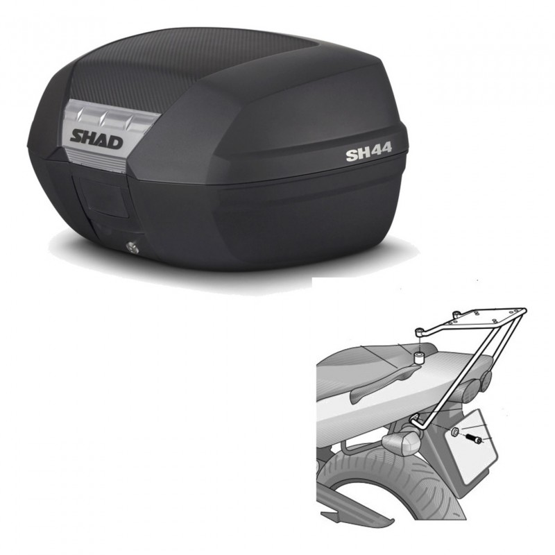 SHAD SH44 trunk + mounting bracket BAUL KIT-446169