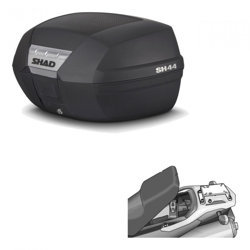 SHAD SH44 trunk + mounting bracket BAUL KIT-446184
