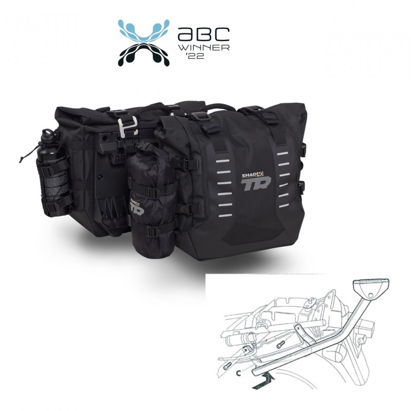 SHAD Suitcase trunk + mounting bracket KIT-446395
