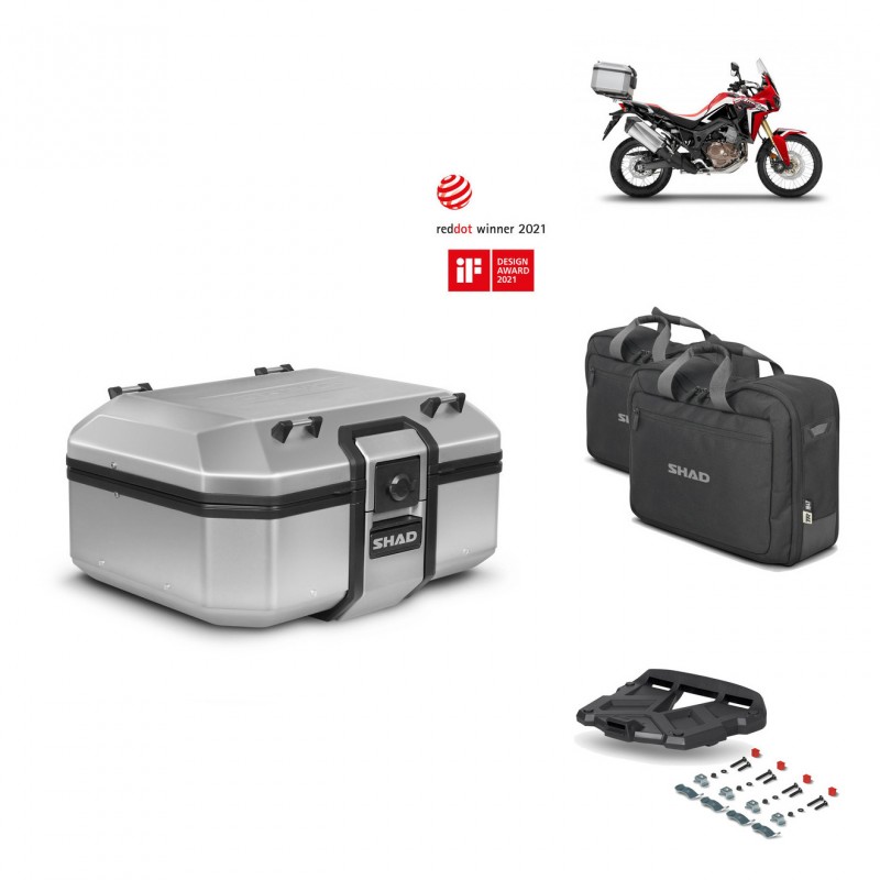 SHAD Baul trasero + parrilla soporte montaje accesorios TR37 TERRA KIT-446608