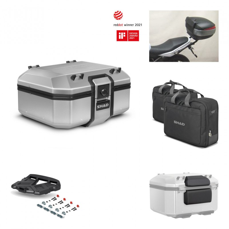 SHAD Baul trasero + parrilla soporte montaje accesorios TR37 TERRA KIT-446645