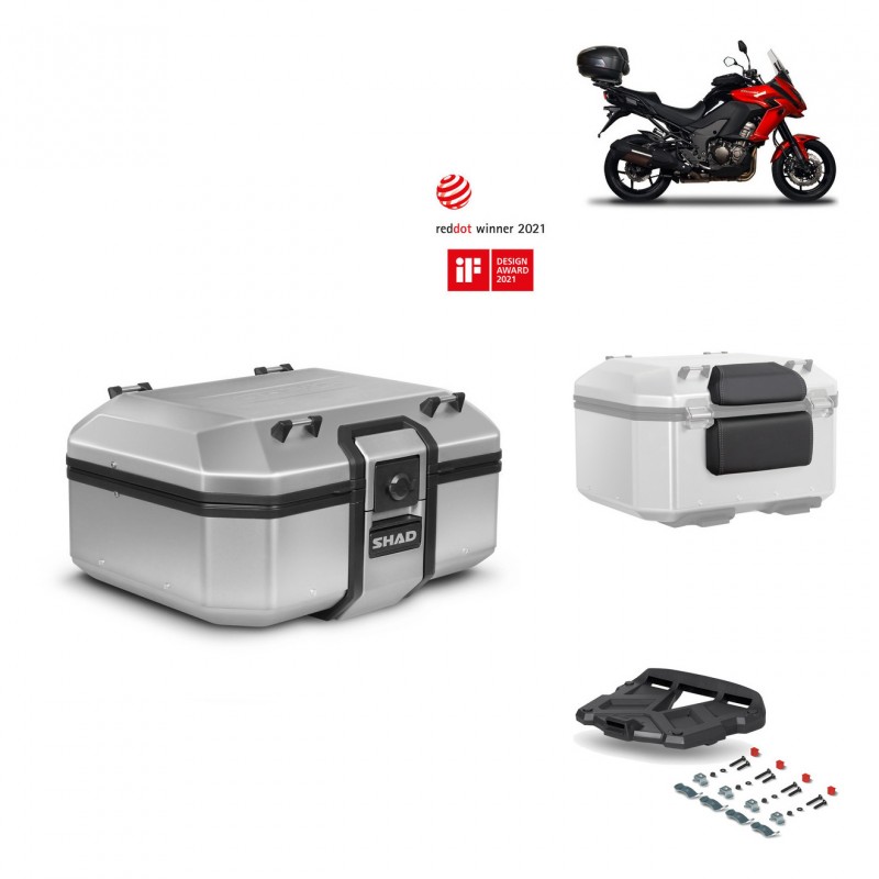 SHAD Baul trasero + parrilla soporte montaje accesorios TR37 TERRA KIT-446647