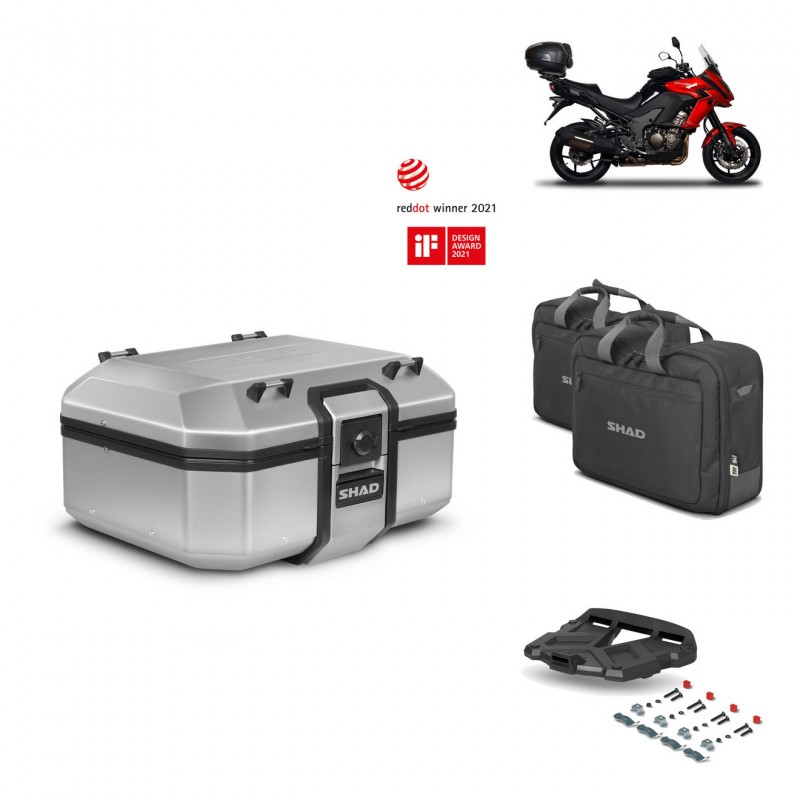 SHAD Baul trasero + parrilla soporte montaje accesorios TR37 TERRA KIT-446648