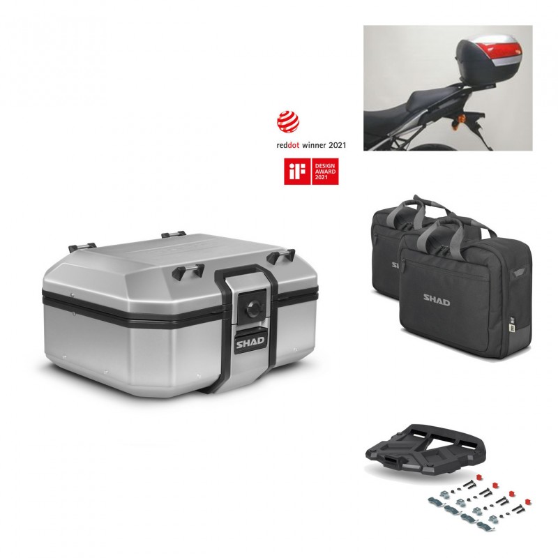 SHAD Baul trasero + parrilla soporte montaje accesorios TR37 TERRA KIT-446660