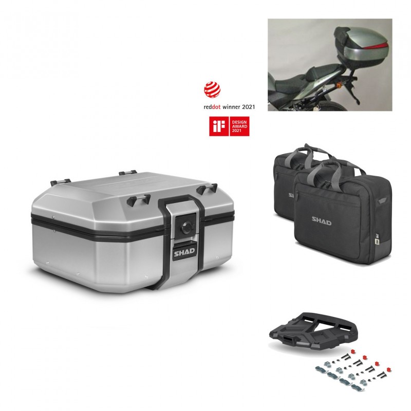 SHAD Baul trasero + parrilla soporte montaje accesorios TR37 TERRA KIT-446683