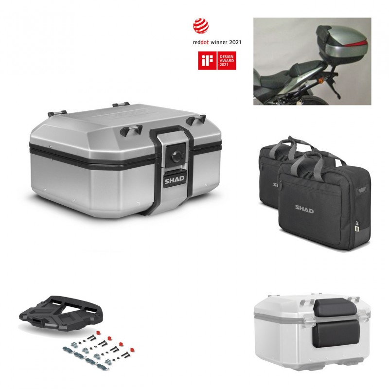 SHAD Baul trasero + parrilla soporte montaje accesorios TR37 TERRA KIT-446684