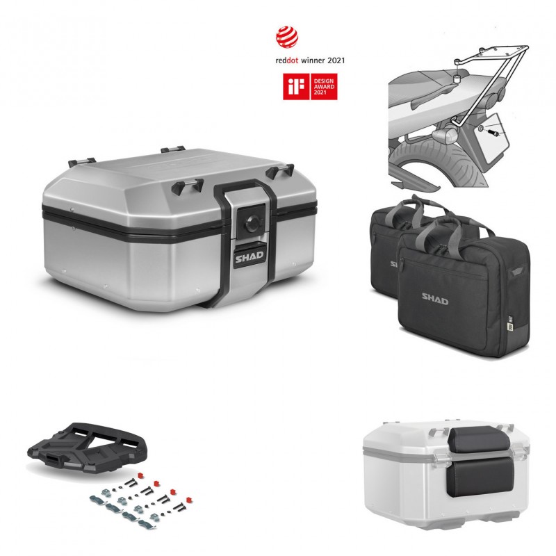 SHAD Baul trasero + parrilla soporte montaje accesorios TR37 TERRA KIT-446688