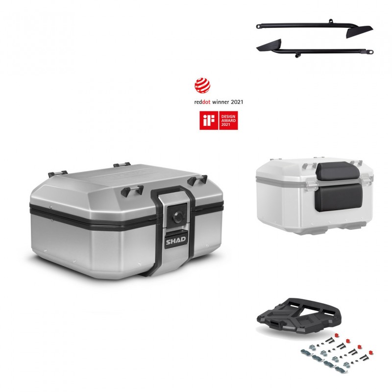 SHAD Baul trasero + parrilla soporte montaje accesorios TR37 TERRA KIT-446702