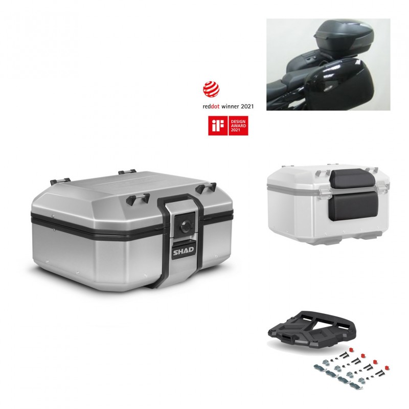 SHAD Baul trasero + parrilla soporte montaje accesorios TR37 TERRA KIT-446706
