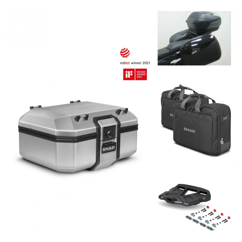SHAD Baul trasero + parrilla soporte montaje accesorios TR37 TERRA KIT-446707