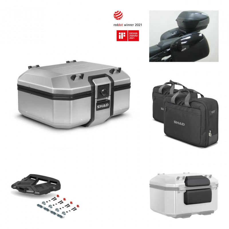 SHAD Baul trasero + parrilla soporte montaje accesorios TR37 TERRA KIT-446708