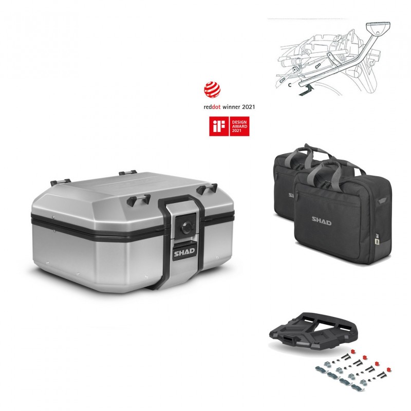 SHAD Rear trunk + grill mounting bracket accessories TR37 TERRA KIT-446723
