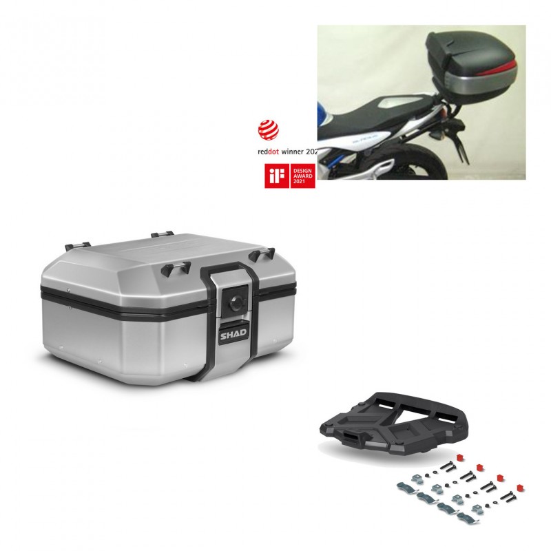 SHAD Baul trasero + parrilla soporte montaje TR37 TERRA KIT-446725