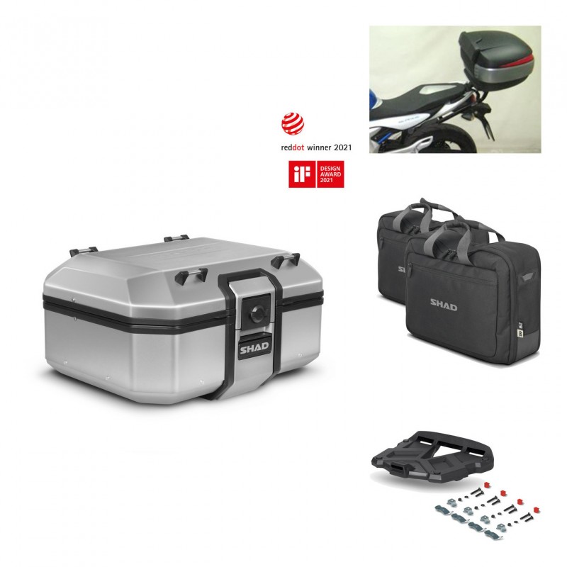 SHAD Baul trasero + parrilla soporte montaje accesorios TR37 TERRA KIT-446727