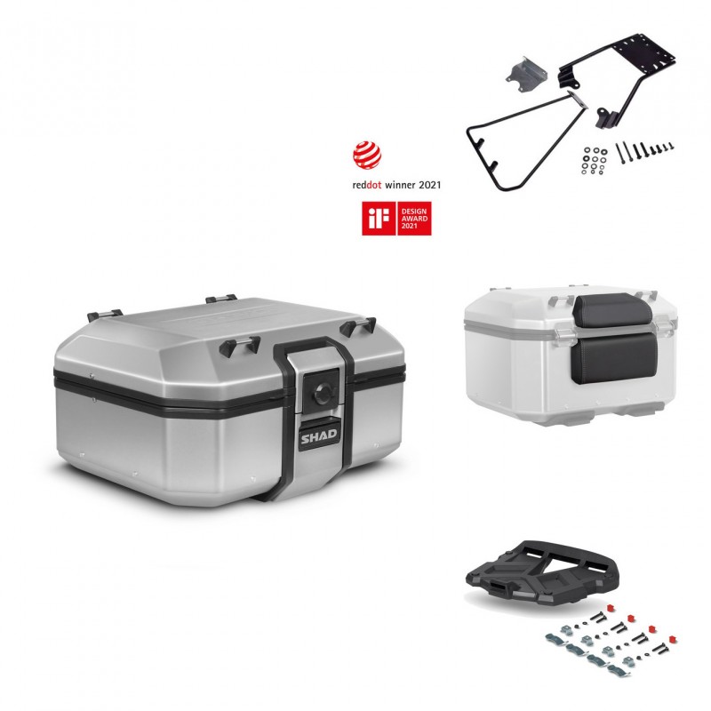 SHAD Baul trasero + parrilla soporte montaje accesorios TR37 TERRA KIT-446734