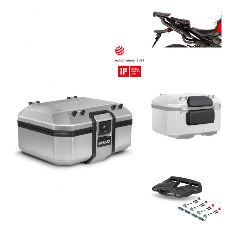 SHAD Baul trasero + parrilla soporte montaje accesorios TR37 TERRA KIT-446738