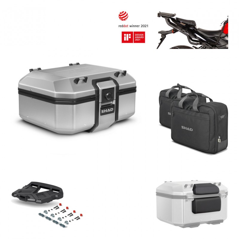 SHAD Baul trasero + parrilla soporte montaje accesorios TR37 TERRA KIT-446740