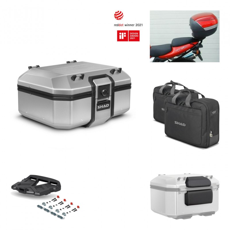 SHAD Baul trasero + parrilla soporte montaje accesorios TR37 TERRA KIT-446744