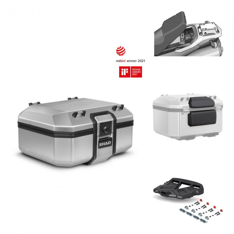 SHAD Baul trasero + parrilla soporte montaje accesorios TR37 TERRA KIT-446746