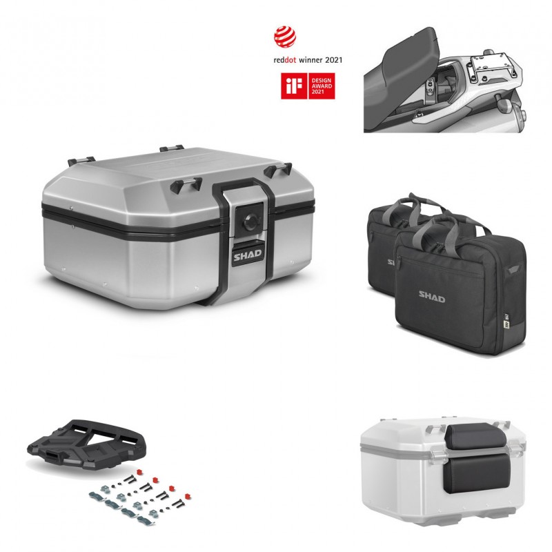 SHAD Baul trasero + parrilla soporte montaje accesorios TR37 TERRA KIT-446748