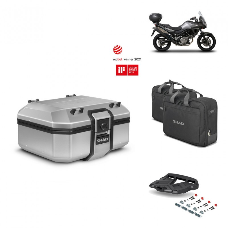 SHAD Baul trasero + parrilla soporte montaje accesorios TR37 TERRA KIT-446755