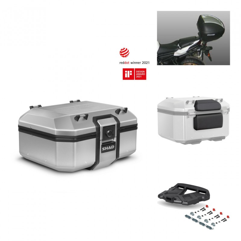 SHAD Baul trasero + parrilla soporte montaje accesorios TR37 TERRA KIT-446802